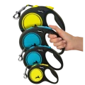 Smycz Dla Psa Do 15kg Flexi New Neon S Niebieska Taśma 5m AUTOMATYCZNA MOCNA