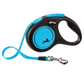 Smycz Dla Psa Do 15kg Flexi New Neon S Niebieska Taśma 5m AUTOMATYCZNA MOCNA