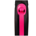 Smycz automatyczna Flexi New Neon S Różowa Taśma 5m Dla Psa do 15kg MOCNA Dla Psa
