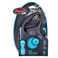 Smycz Dla Psa Do 15kg Flexi New Neon S Niebieska Taśma 5m AUTOMATYCZNA MOCNA