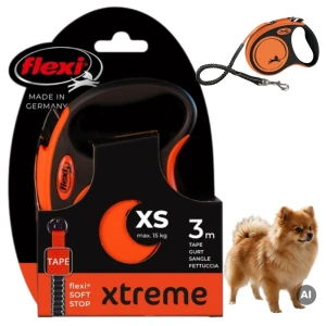 Smycz Automatyczna Flexi Extreme XS Taśma 3m Automat Dla Psa WYTRZYMAŁA Do 10 kg