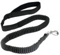 Smycz dla psa L-BUNGEE-BLACK,rozciągliwa 120-180cm Czarna